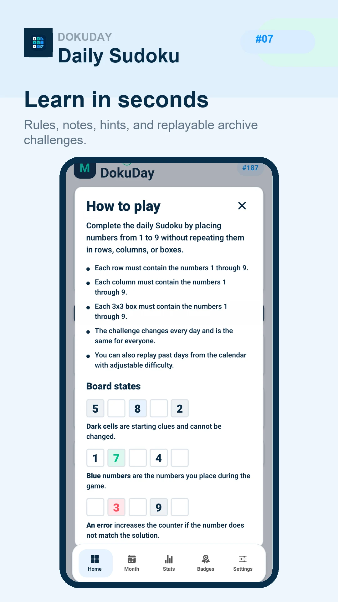 DokuDay: Daily Sudoku screenshot
