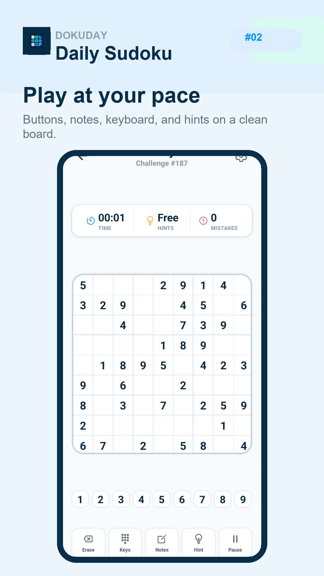 DokuDay: Daily Sudoku screenshot