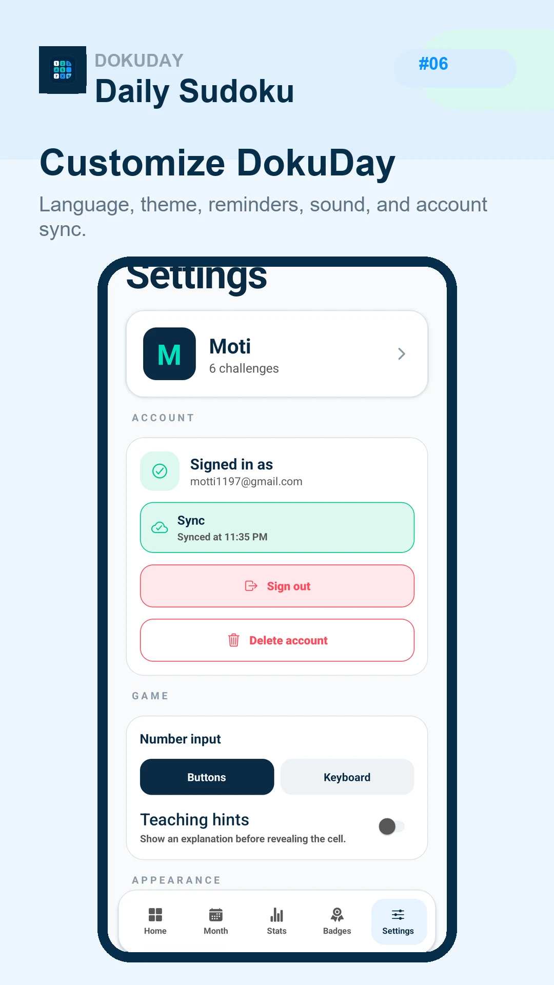 DokuDay: Daily Sudoku screenshot