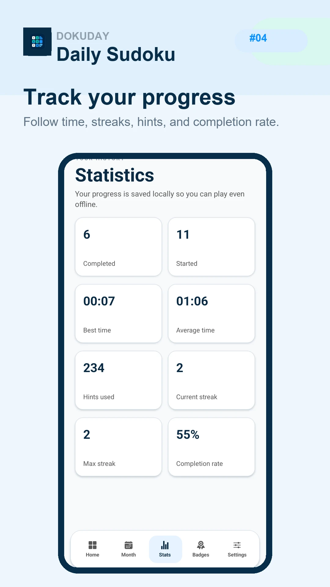 DokuDay: Daily Sudoku screenshot